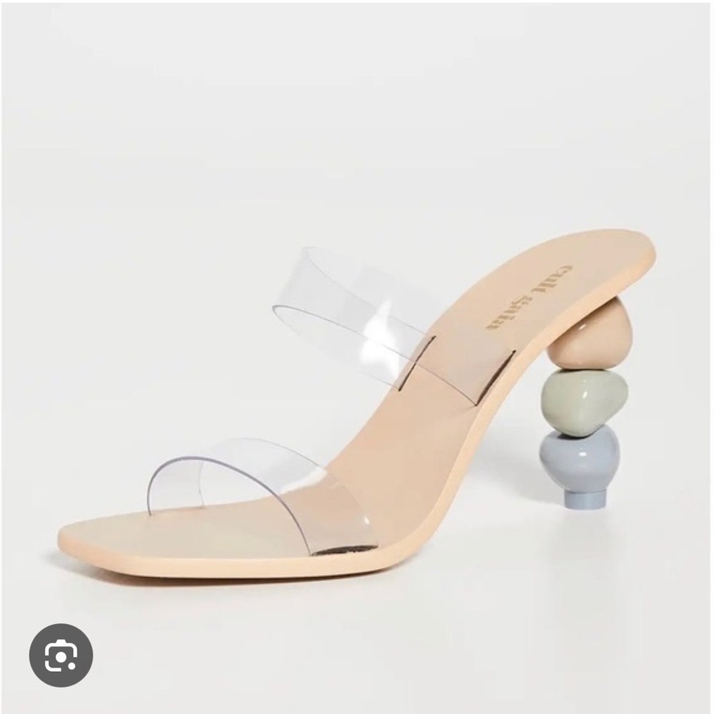 Cult Gaia Meta Sandal Pewter Multi